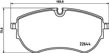 Колодки гальмівні дискові; передня вісь / VW Amaro Hella pagid 8DB355037731