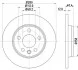 Диск тормозной VW T4 96-задн. 280x12mm Hella pagid 8DD 355 105-611 (фото 4)