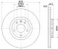 Диск гальм. P Audi A4,A6Skoda Superb 1,8T-2,8 04.97- (312x25 Hella pagid 8DD 355 107-521 (фото 4)