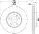 Гальмівний диск перед. Opel Vivaro, Trafic 01- Hella pagid 8DD 355 108-951 (фото 4)