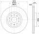 Диск тормозной перед. Audi A3 13- / VW Caddy 04- / Seat Leon 05- / Passat 05- Hella pagid 8DD 355 109-521 (фото 4)
