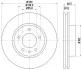 Диск гальмівний перед. лев. VW Touareg 3.0 V6 Tdi 04- 3.6 V6 Fsi 06- Hella pagid 8DD 355 109-721 (фото 4)
