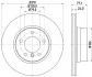 Тормозной диск перед. E60/E61 03-10 Pro Hella pagid 8DD355109-901 (фото 4)