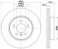 Тормозной диск перед. BMW X3 (E83) 03-11 (325x25) Hella pagid 8DD355112-231 (фото 4)