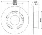 Диск гальмівний перед. Ford Mondeo/Galaxy /S-Max 1.6-2.5 07- Hella pagid 8DD355113-811 (фото 4)