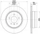 Тормозной диск перед. BMW X5 (E70/F15/F85) / X6 (E72/72/F16/F86) 06- (320x20) Hella pagid 8DD355114-001 (фото 4)