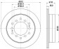 Диск тормозной зад. Toyota Land Cruiser 96- Hella pagid 8DD 355 114-861 (фото 4)