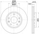 Ø 280mm Диск тормозной перед. Dacia Duster / Renault Megane III / Scenic III 1.4-2.0 08- (280X24) Hella pagid 8DD 355 116-151 (фото 4)