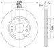 Ø 280mm Диск тормозной перед. Dacia Duster / Renault Megane III / Scenic III 1.4-2.0 08- (280X24) Hella pagid 8DD 355 116-151 (фото 4)