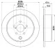 Гальмівний диск зад. Subaru Forester, Impreza, Legacy V, Outback Toyota Gt 86 1.5-3.6 01.08- Hella pagid 8DD 355 116-421 (фото 4)