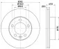 Гальмівний диск Renault Master 2,3DCi, 09- Hella pagid 8DD 355 117-121 (фото 4)