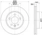 Диск тормозной передний VW Amarok 2010- Hella pagid 8DD 355 117-151 (фото 4)