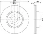 Тормозной диск зад. X5 E70/F15/F85/ X6 E71/E72/F16/F86 07- 3.0-4.8 (PRO) Hella pagid 8DD355117-761 (фото 4)