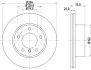 Диск гальмівний перед. вентильований BMW 1(F20) "1,4-1,6 "F "10 Hella pagid 8DD 355 118-031 (фото 1)