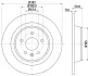 Диск гальмівний задн. Ford Galaxy/Kuga/S-MAX 2,0-2,2 TDCI 08- Hella pagid 8DD355118-841 (фото 4)