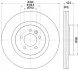 Диск тормозной перед Land Rover Range Rover Sport 06-12 Hella pagid 8DD 355 118-871 (фото 4)