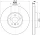 Диск тормозной перед. правый BMW 5 (F07, F10, F11, F18), 6 (F12, F13, F06), 7 (F01, F02, F03, F04) 3.0 / 3.5 / 4.0D 09- Hella pagid 8DD 355 119-271 (фото 4)