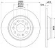 Тормозной диск задний Audi A3, Q3, TT Seat Alhambra Skoda Kodiaq, Superb III Vw Golf VII, Passat, Sharan, Tiguan 1.0-2.0D 04.12- Hella pagid 8DD 355 119-481 (фото 4)