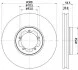 Диск тормозной передний Ford Transit 2.0, 2.2 TDCi 13- Hella pagid 8DD 355 123-131 (фото 4)