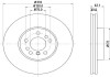 Диск гальмівний перед.BMW X3 (E83) X5 (E53) 3.0/4.4 00- Hella pagid 8DD 355 127-631 (фото 4)