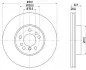 Диск тормозной перед.BMW X3 (E83) X5 (E53) 3.0 / 4.4 00- Hella pagid 8DD 355 127-631 (фото 4)