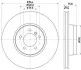 Диск тормозной перед. Land Rover Range Rover 05- Hella pagid 8DD 355 128-381 (фото 4)