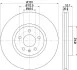 Диск гальмівний PRO Hella pagid 8DD355129231 (фото 4)