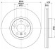 Диск гальмівний (High Carbon) перед. BMW X5,X6 08- Hella pagid 8DD 355 129-301 (фото 4)