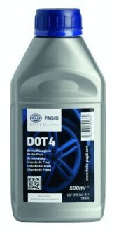 Тормозная жидкость DOT4 (0,5L) Hella pagid 8DF355360-011