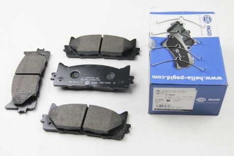 Гальмівні колодки дискові Toyota Camry 06- / Lexus ES350 06- / Rav 4 2.4 05- HELLA 8DB 355 012-401