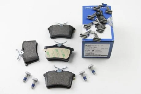 Колодки гальмівні дискові; задня вісь HELLA 8DB355014081