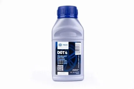 Рідина гальмівна DOT4 250ml HELLA 8DF 355 360-001