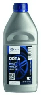 Тормозная жидкость DOT4, 1L HELLA 8DF 355 360-021