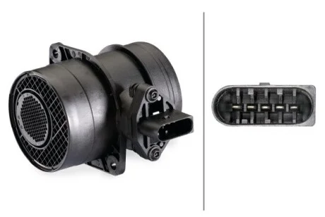Витратомір повітря (дизель)VW Golf IV, Passat 1,9TDI, T4 2,5 HELLA 8ET 009 142-571