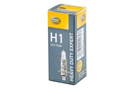 Автолампа Behr H1 P14,5s 70 W прозрачная HELLA 8GH002089491 (фото 1)