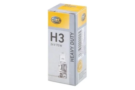 Лампа розжарювання H3 24V 70W PK 22s HELLA 8GH002090251