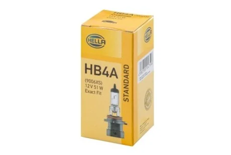 Лампа 12V HB4A 51W P22d HELLA 8GH005636201