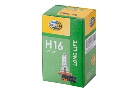 Автолампа Behr Lifetime Long Life H16 PGJ19-3 19 W прозрачная HELLA 8GH186996001 (фото 1)