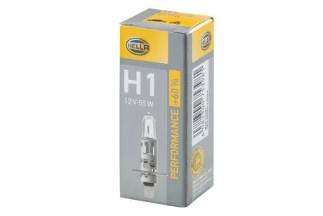 Автолампа Behr H1 P14,5s 55 W прозрачная HELLA 8GH223498-211