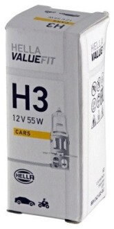 Лампа VALUEFIT H3 12V 55W PK22s HELLA 8GH 242 632-041