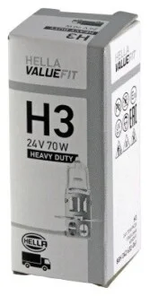 Лампа VALUEFIT H3 24V 70W PK22S HELLA 8GH 242 632-061