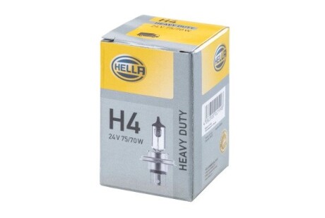 Автолампа Behr Standard H4 P43t-38 70 W 75 W прозрачная HELLA 8GJ002525251 (фото 1)