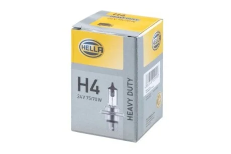 Автолампа Behr Standard H4 P43t-38 70 W 75 W прозрачная HELLA 8GJ002525251