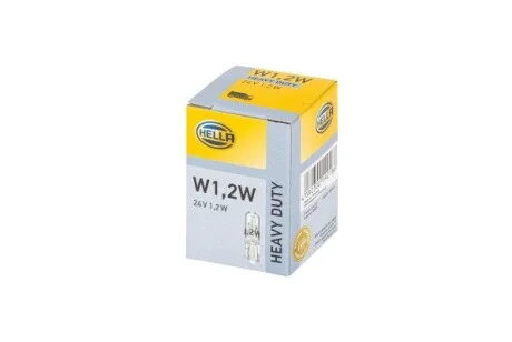 Лампа розжарювання, W1,2W 24V 1,2W W 2 x 4,6d HELLA 8GP002 095-241