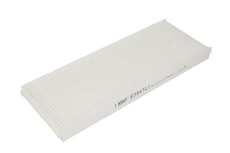 Фільтр салону MAN LION S INTERCITY, LION´S CITY, NG, NL, NM, NÜ MERCEDES CAPACITY, CITARO 2, CITARO (O 530), INTEGRO (O 550), INTOURO, TOURISMO II, TOURISMO (O 350), TRAVEGO (O 580) 08.87- HENGST FILTER E2941LI (фото 1)