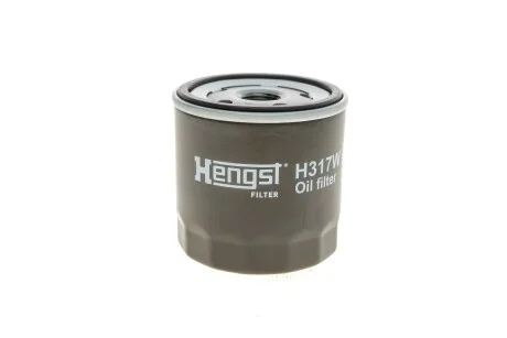 Фільтр масляний двигуна VW GOLF VI, VII, SKODA FABIA III 1.0-1.5 TSI 12- (вир-во HENGST) HENGST FILTER H317W01