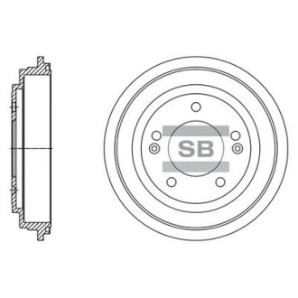 Шт. Гальмівний барабан Hi-Q (SANGSIN) SD1130