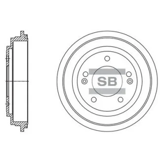 Шт. Тормозной барабан Hi-Q (SANGSIN) SD1130