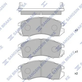 Комплект тормозных колодок с 4 шт. дисков Hi-Q (SANGSIN) SP1120