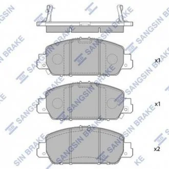 Кт. Тормозные колодки дисковые Hi-Q (SANGSIN) SP1779